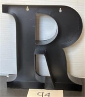 Metal "R" decor