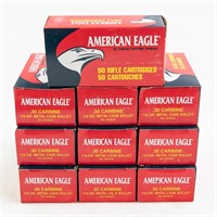 500rds American Eagle 30carbine 110grMC Ammunition