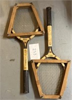 (2) vintage Wilson tennis rackets