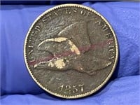 1857 Flying Eagle cent