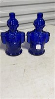 Two Washington Cobalt Blue Bottles