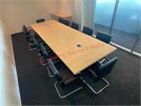 Conference Table, Chairs & Cabinet