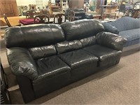 Leather Sofa By American Leather, "Cambridge Blue"