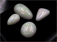 Four Australian dark opals (9.15ct)