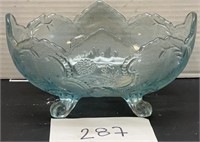 Vintage Jeanette Glass Lombardi light Blue F