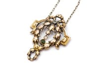 French Art Nouveau "gold fix" pendant