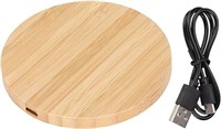 Bamboo Wood Wireless Charger, Qi Certified 5W high