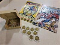 Super Hero Tin Posters/ Football Coins