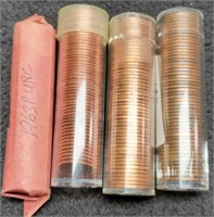 (4) Rolls Unc. Lincoln Cents: