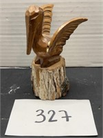 Hand carved seagull