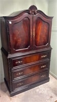 Mahogany Carved Gentlemens Chest