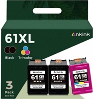 Ankink 61XL Ink Cartridge Black Color Combo Pack