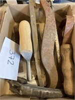 Vintage tool lot; saws & more