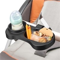 2 in 1 Universal Stroller Snack Tray with Cup Hold