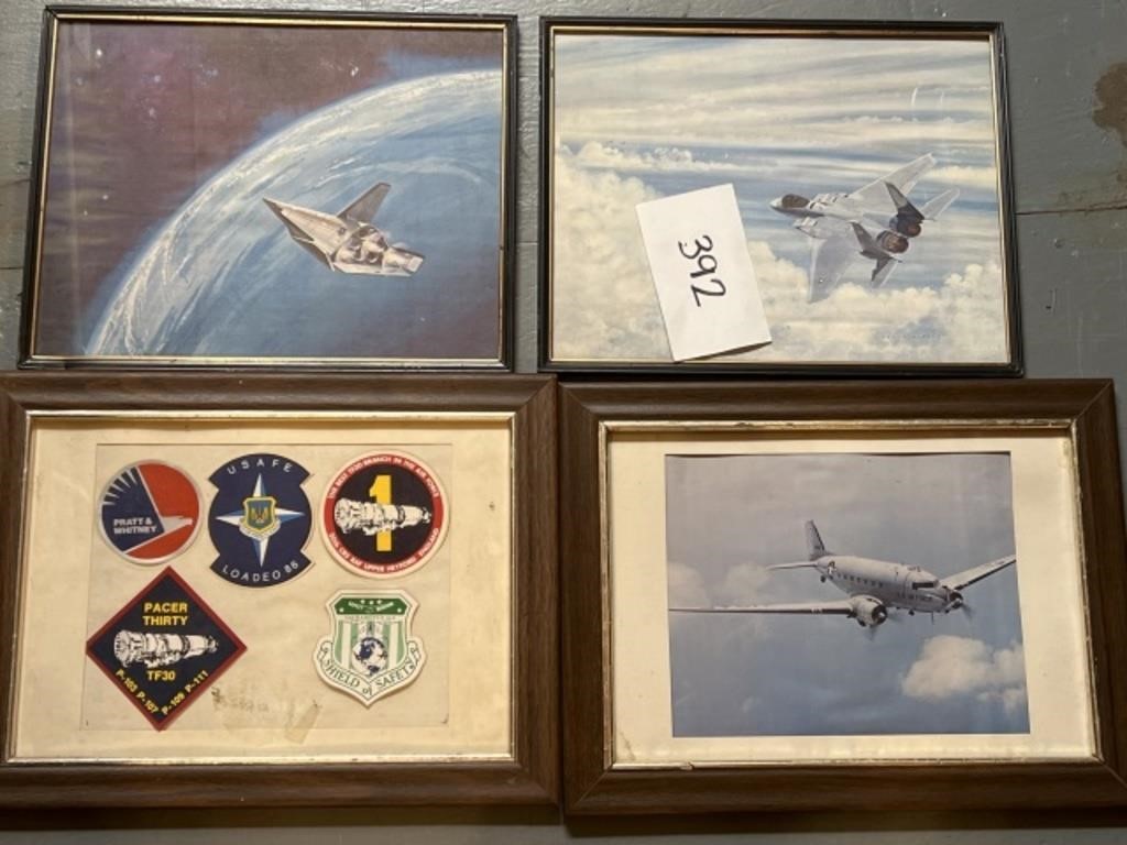 Framed space / military wall art