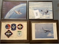 Framed space / military wall art