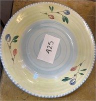 Large hand crafted serving bowl; vintage