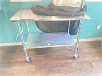 LIKE NEW !!! PREP TABLE - 48 X 30 - NO CASTERS