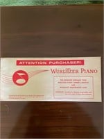 Wurlitzer spinet piano. FR