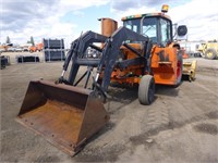 John Deere 6410 Tractor Loader With Flail Mower