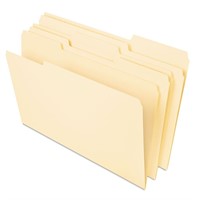 Universal 16413 Heavyweight File Folders, 1/3