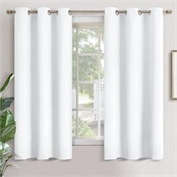 YoungsTex White Curtains for Window 63 Inches Leng
