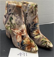 Women’s floral booties; size 6.5