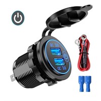 Quick Charge 3.0 Dual USB Car Charger Socket (Desi