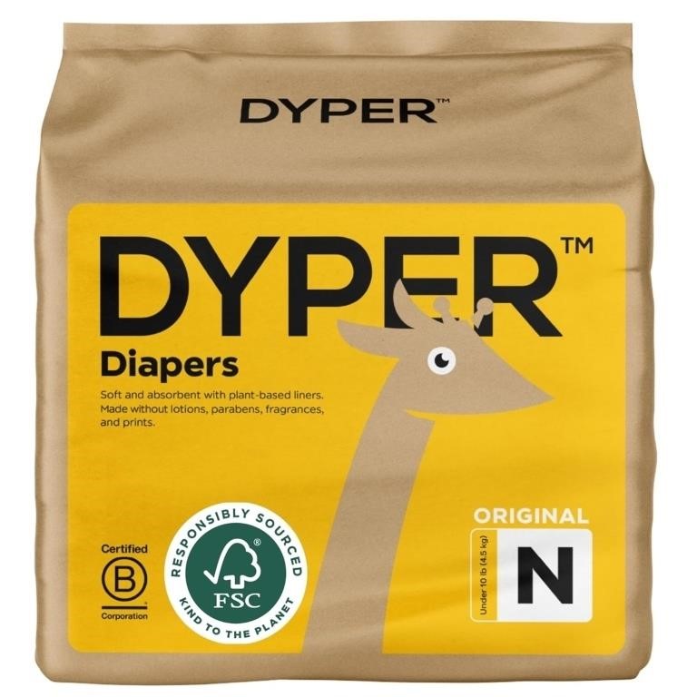 DYPER Viscose from Bamboo Baby Diapers Size Newbor