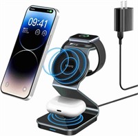 3 in 1 Wireless Charger Stand Aluminum Alloy Mag -