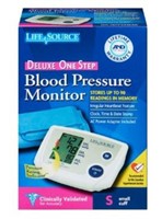 LIFESOURCE BLOOD PRESSURE MONITOR - DELUXE ONE STE