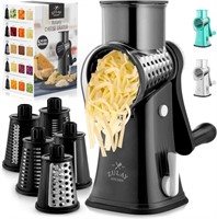 Zulay Kitchen Cheese Grater Hand Crank - Grater Fo