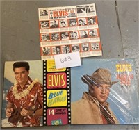 (3) vintage Elvis records
