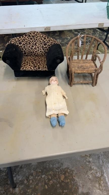 Doll, Sofa, and Chair