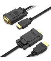 ( Packed / New ) BENFEI 2 Pack HDMI to VGA 6 Feet