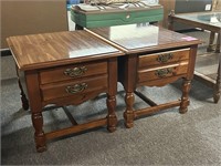 Pair Broyhill 1 Drawer End Tables, Ex. Condition