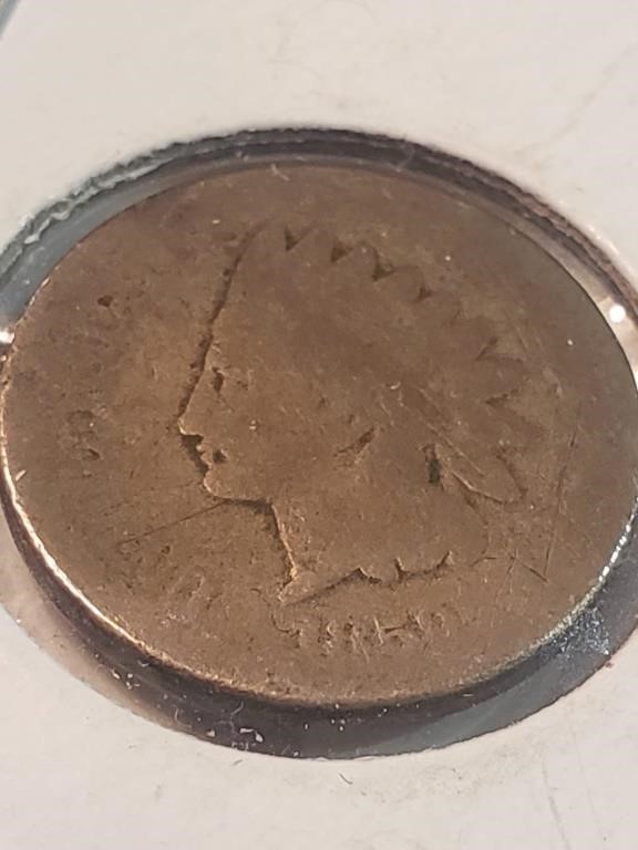 USA 1Cent Indian head 1858? worth $25 to 60,CB9M5