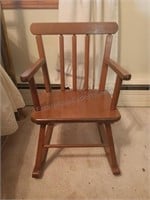 Child's Wooden Rocking Chair 22x14