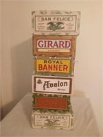 Assorted Cigar Boxes - some have writing