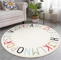 (new)Diameter 31.5inches Round Play Rug ABC Rug