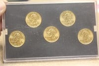 2003 Gold Plated Quarters Set