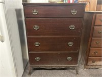 Vintage Four Drawer Chest 20.5 x 34 x 46" H