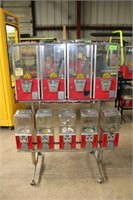 9-Way Gumball & Capsule Vending Machine w/Rack