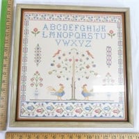 Vintage Embroidery Sampler Alphabet