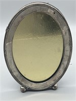 Sterling Silver Oval Mirror, 6x8in, TW 307.70