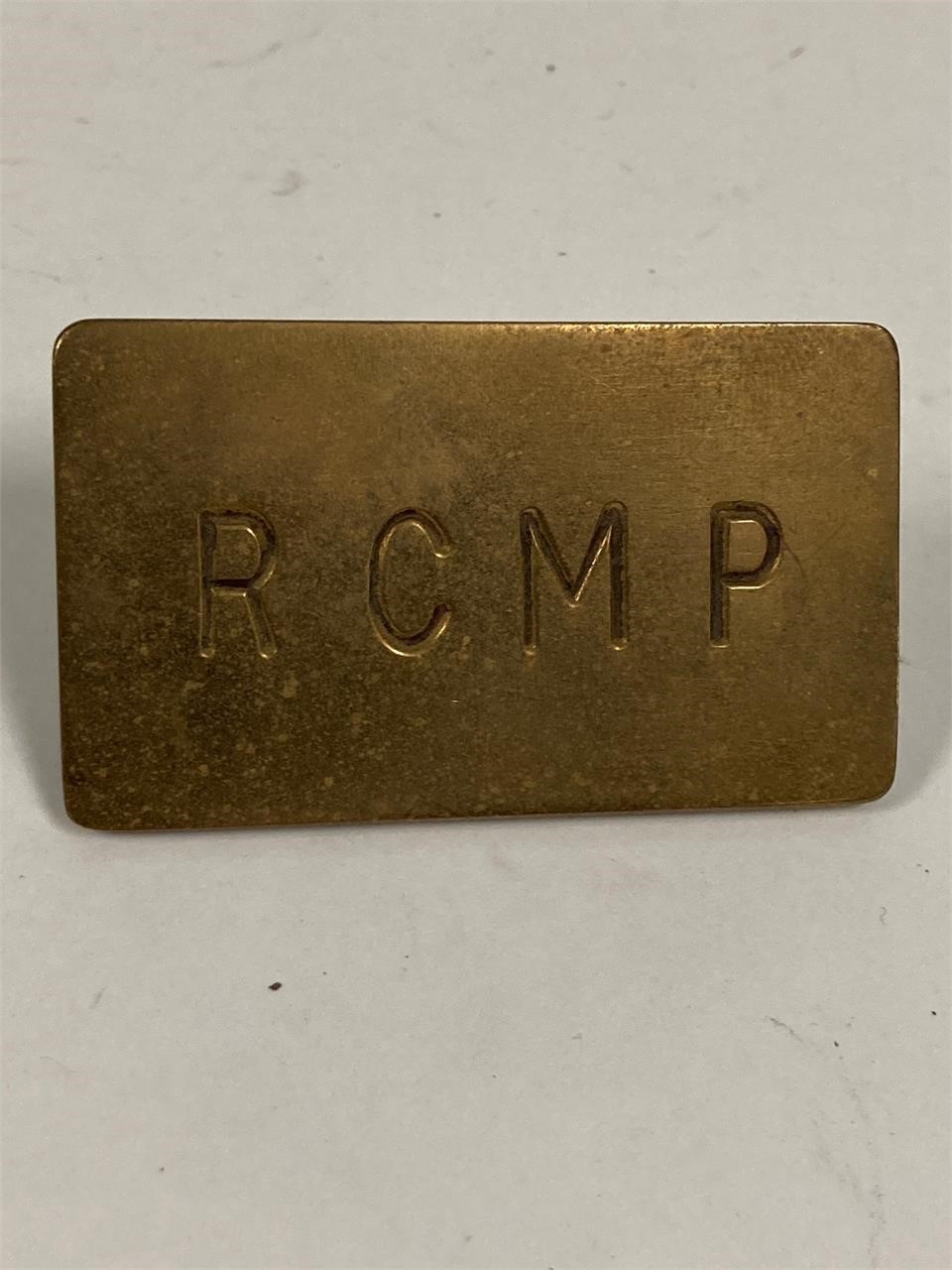 Brass RCMP emblem