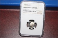 An NGC Graded 1983 - S 10c Coin