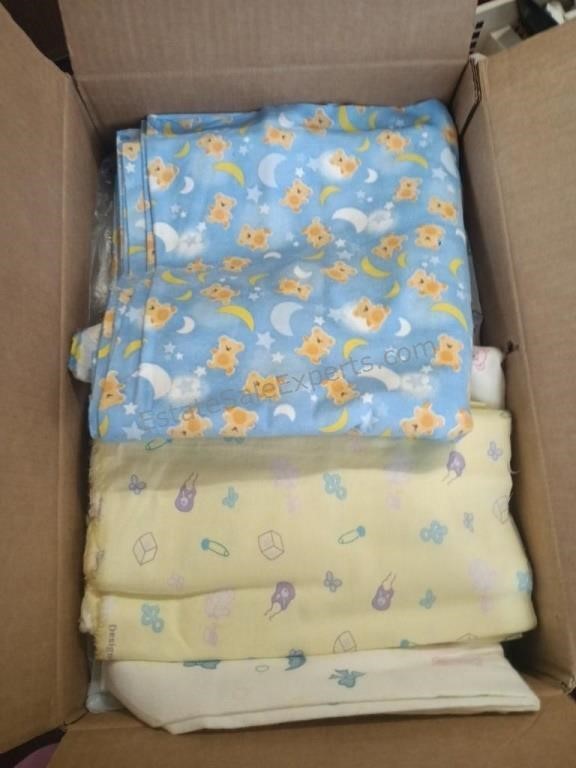Box of Fabric Pieces