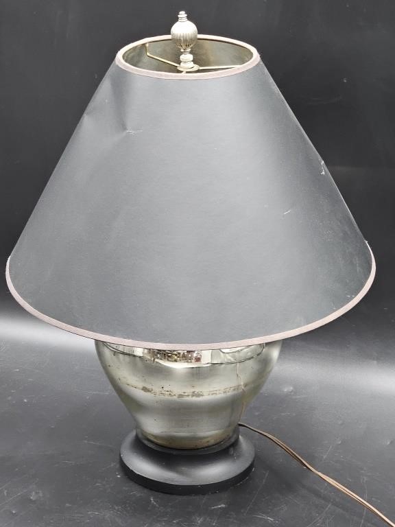Silver Tone 22in. Table Lamp w/ Shade