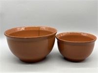 (2) Terra Cotta - Look Bowls from Portugal
